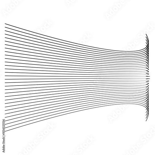 Black line Vector illustration on white background.