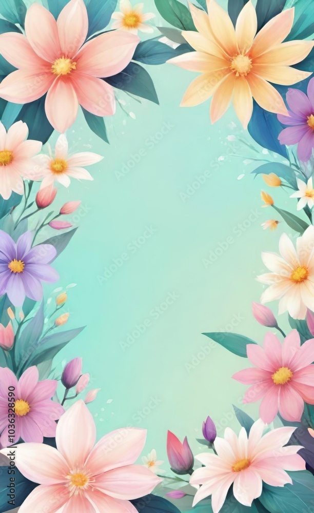 frame of flowers frame of flowers