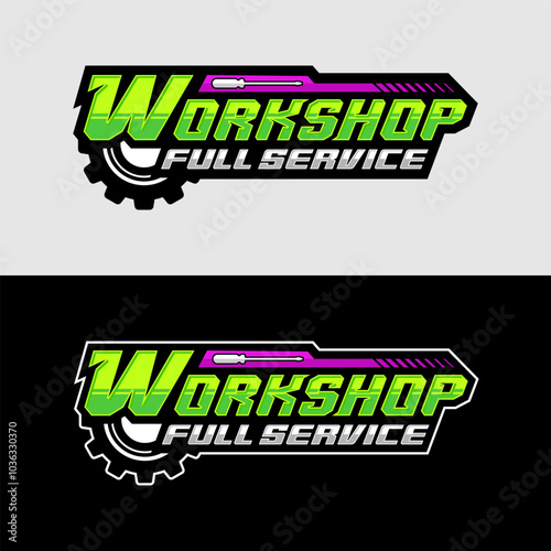 Obraz na płótnie Workshop full service design illustration w salonie
