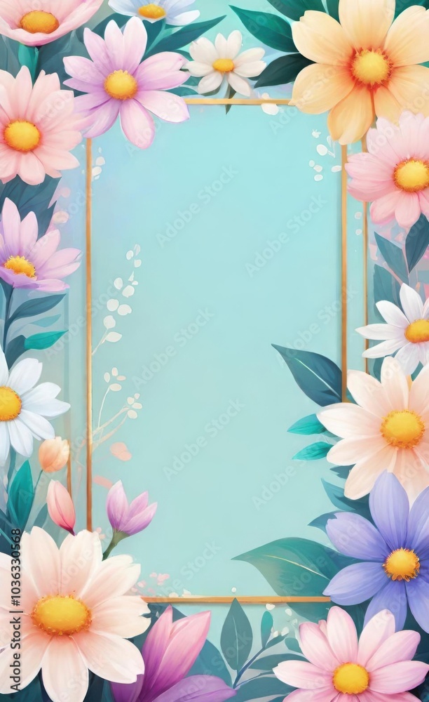 frame of flowers frame of flowers