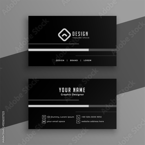 premium business identity card template for individual information