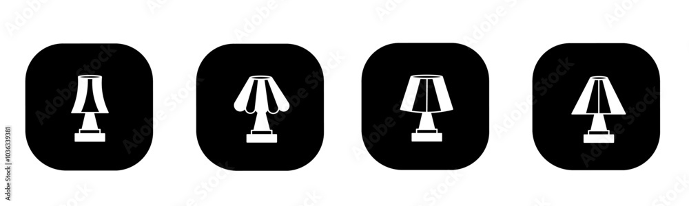 Decorative lamp icon in flat. A decorative lamp icon design. Stock vector. Decorative lamp icon in flat. A decorative lamp icon design. Stock vector.