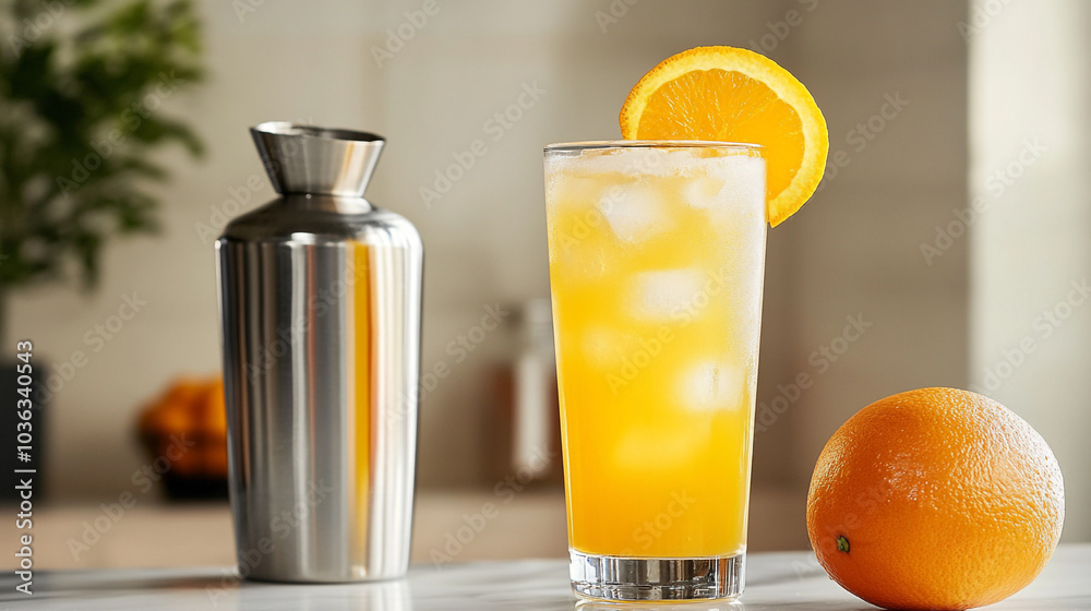 Celebrate National Champagne Day with a refreshing orange cocktail and shaker at home Celebrate National Champagne Day with a refreshing orange cocktail and shaker at home