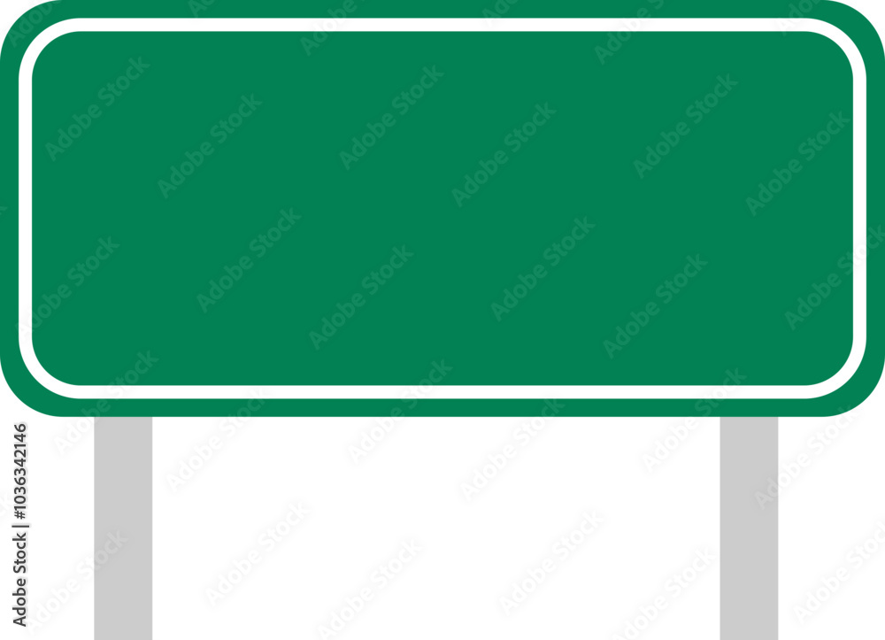Green road sign Green road sign