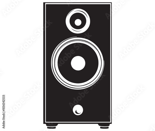 Speaker icon, Speaker isolated on white background, Loudspeaker speaker vector