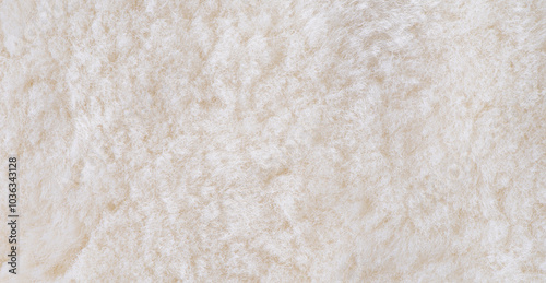 white plush fabric texture background , background pattern of soft warm material