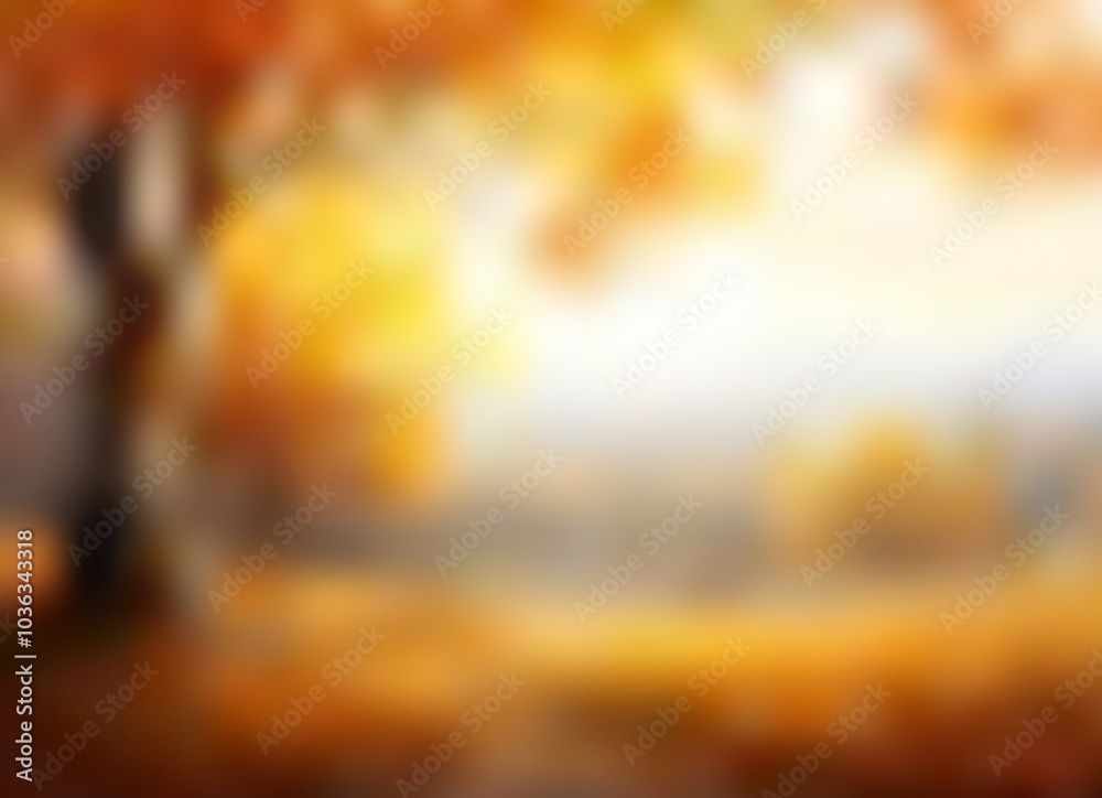 Fototapeta premium Abstract backdrop with autumn forest