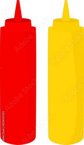 Ketchup and Mustard Squeeze Bottle