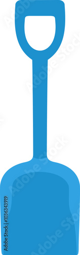 Plastic shovel toy for playing with sand
