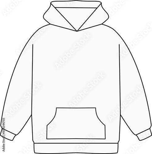 Hoody Flat Mockup