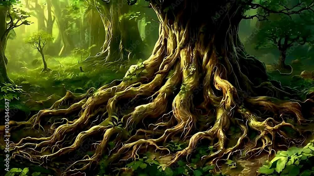 a tree with roots a tree with roots