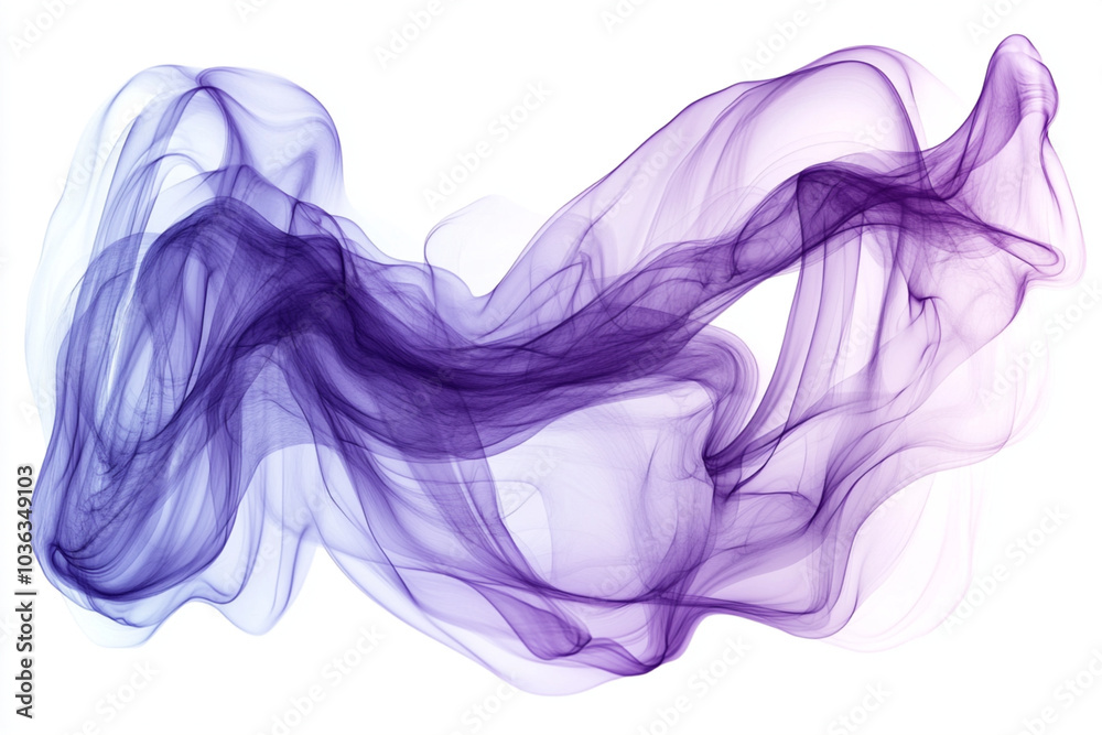 The purple smoke is flowing in the air The purple smoke is flowing in the air