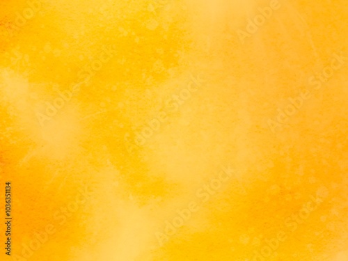 水彩で描いた明るいオレンジ色のテクスチャ背景イラスト