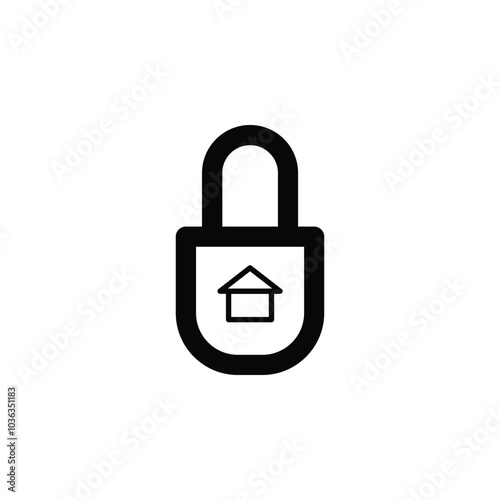 Icon Home security, Home privacy, Home secure Vector illustration