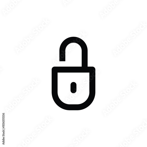 Ion padlock, secure, security and privacy vector illustration