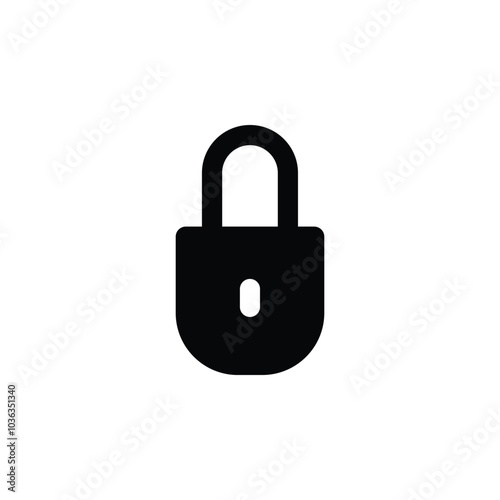 Ion padlock, secure, security and privacy vector illustration