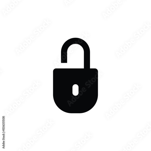 Ion padlock, secure, security and privacy vector illustration