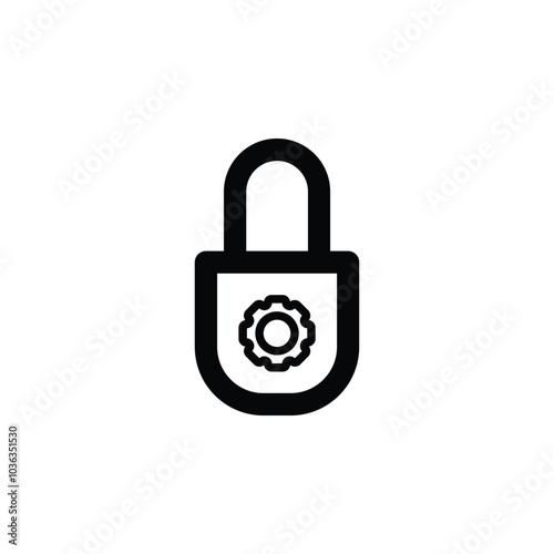 Icon System security, System Privacy Vector Illustration.