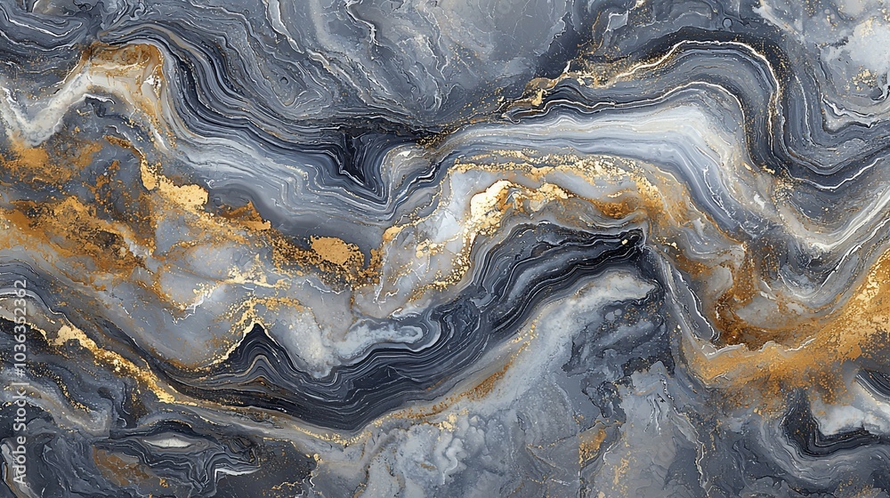 Abstract marble texture with grey and gold veins. Abstract marble texture with grey and gold veins.