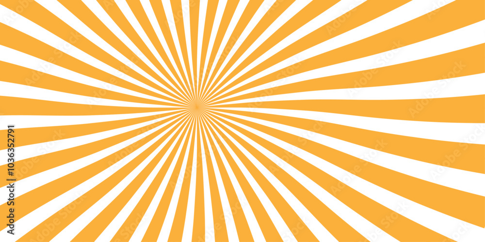 Fractal vector backdrop burst retro orange and white sunburst vintage backdrop wallpaper background.