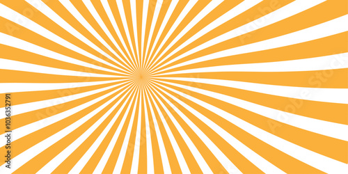 Fractal vector backdrop burst retro orange and white sunburst vintage backdrop wallpaper background.