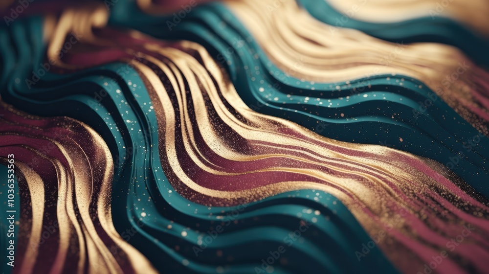 Fototapeta premium Vibrant abstract fluid art background