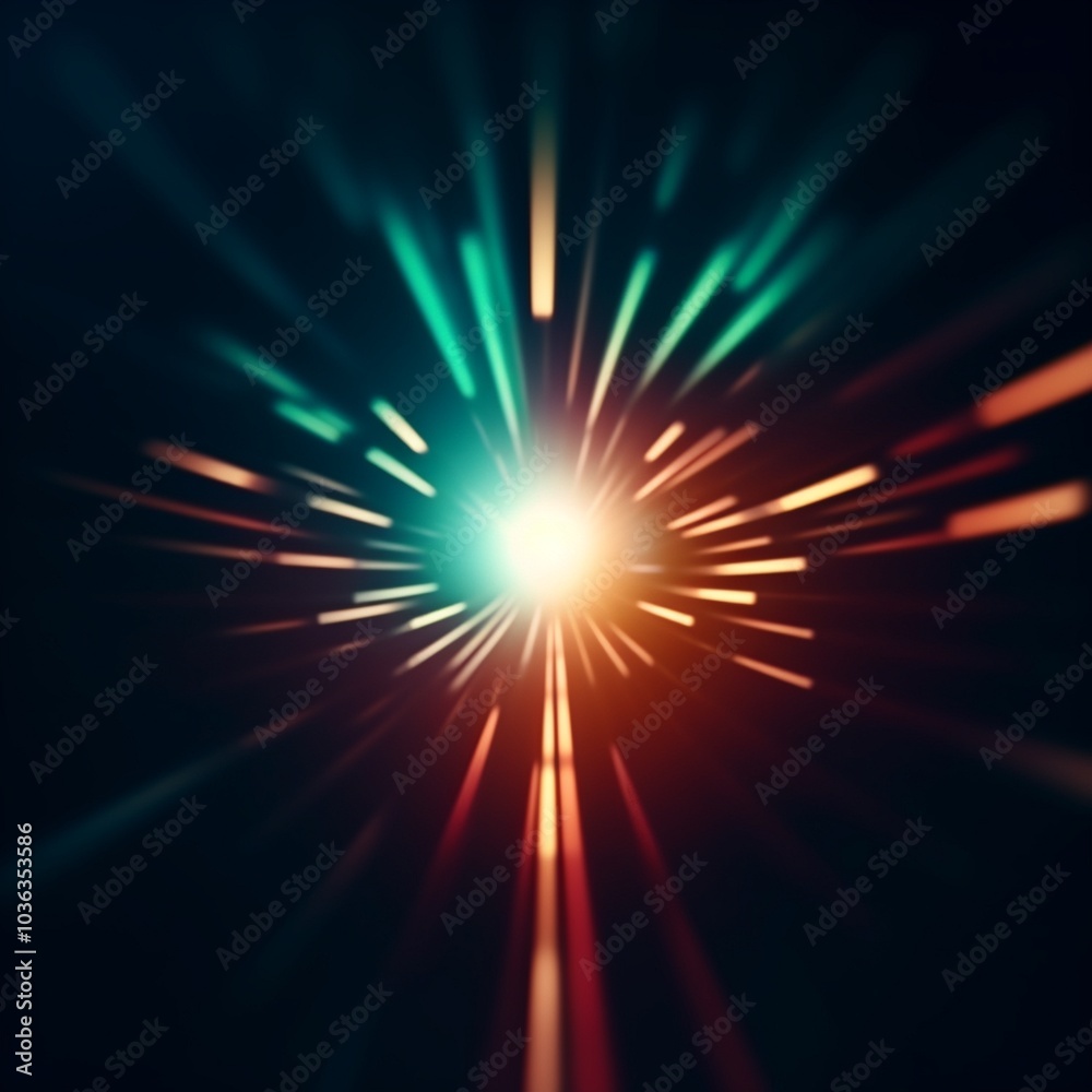 abstract light burst