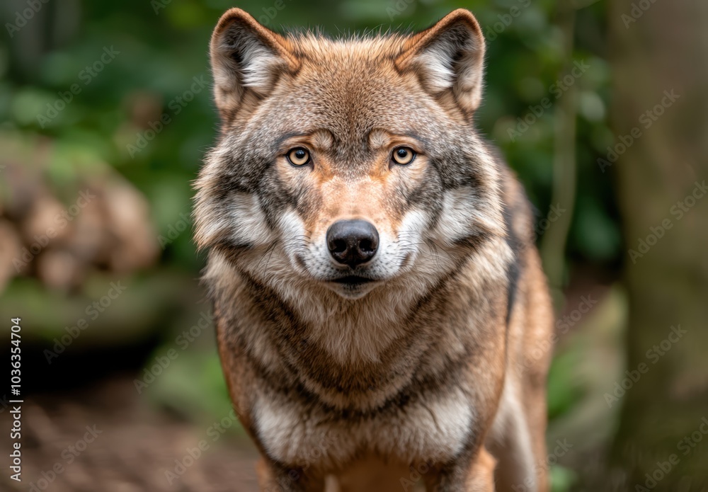 Captivating portrait of a majestic wolf Captivating portrait of a majestic wolf
