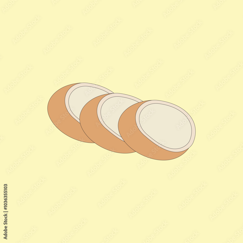 Dessert in Malaysia Ketupat Sotong vector illustration. Squid cooked with rice inside. Dessert in Malaysia Ketupat Sotong vector illustration. Squid cooked with rice inside.
