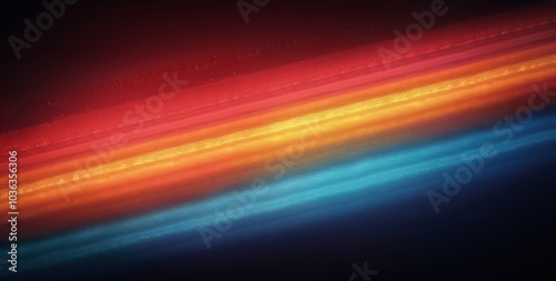 Psychedelic Gradient Wave on Black - Retro 70s 80s 90s Dance Party Background