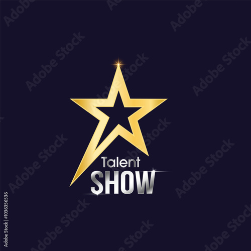 Talent show logo vector 