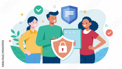 The program emphasizes the importance of confidentiality and respects the privacy of those seeking support.. Vector illustration