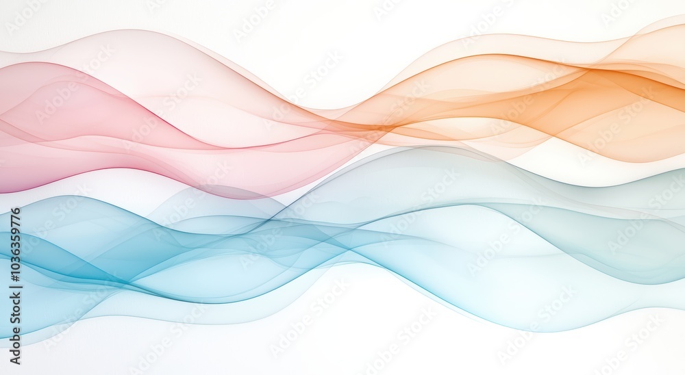 Flowing abstract landscape with vibrant colors Flowing abstract landscape with vibrant colors