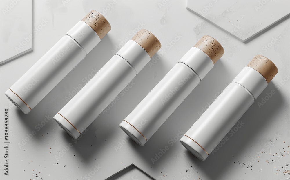 75ml White Deodorant Tube Mockups - 3D Rendering, Isolated on Grey Background 75ml White Deodorant Tube Mockups - 3D Rendering, Isolated on Grey Background