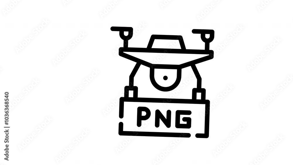 Drone holding camera sign with PNG written on it; perfect for technology blogs, digital design articles, illustrating transparency in image files.
Drone holding camera sign with PNG written on it; perfect for technology blogs, digital design articles, illustrating transparency in image files.