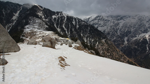 Photography snow covered mountains