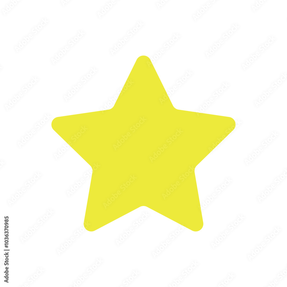 Basic star flat vector design Basic star flat vector design
