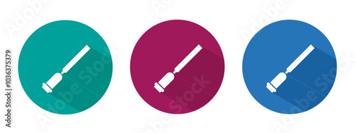 Icon for chisel vector illustration in flat.