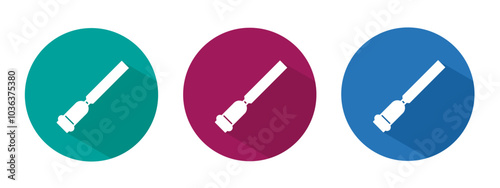 Icon for chisel vector illustration in flat.