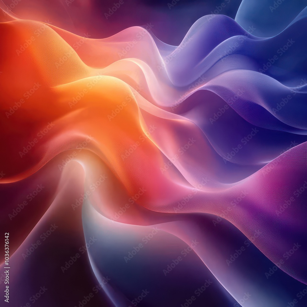 Obraz premium Abstract Wavy Gradient