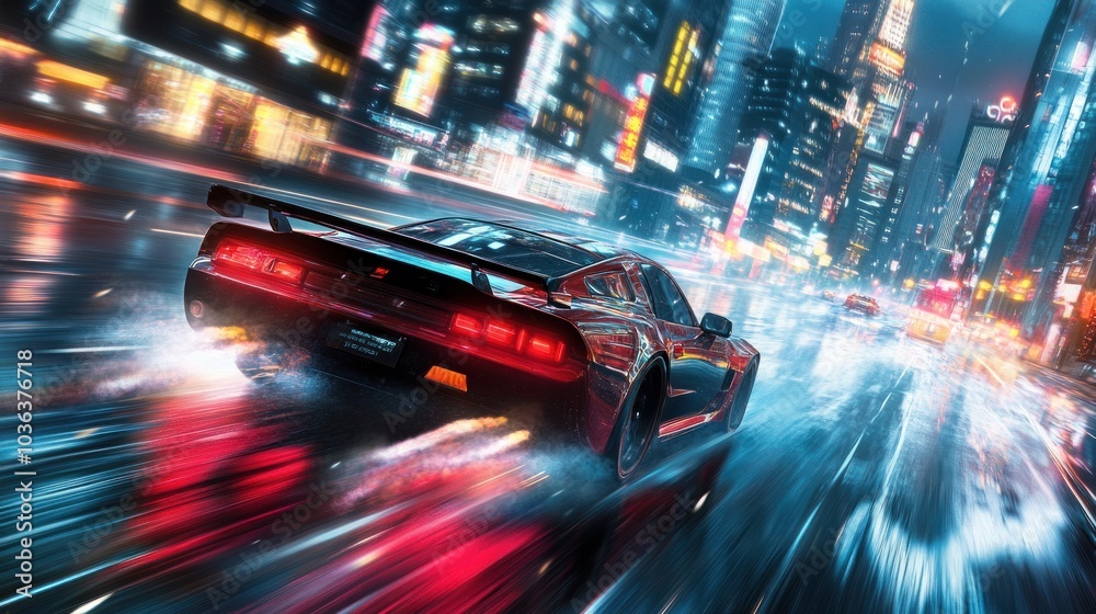 Potrait Racing Game Street racing videogame gameplay with information datum design for ...