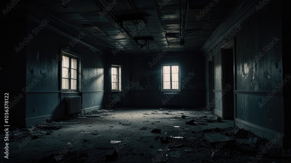 Dark horror old abandoned building Dark horror old abandoned building