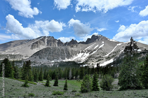 Wheeler Peak skyline from along the summit trail in Great Basin National Park, Nevada.
 photo