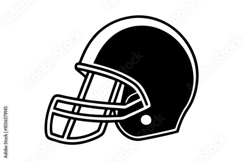 american football helmet silhouette.