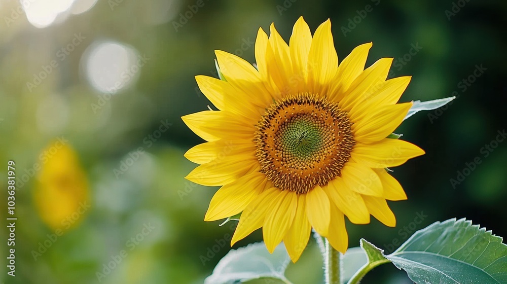 Obraz premium Vibrant Sunflower Blooms in Sunny Garden Setting