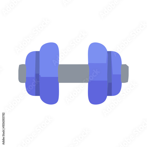 dumbbell isolated on white