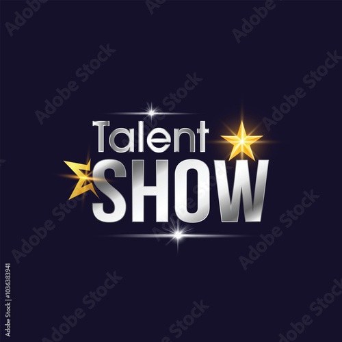 Talent show logo vector illustration 