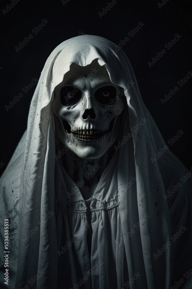 Ghost horror scary over a dark background Ghost horror scary over a dark background