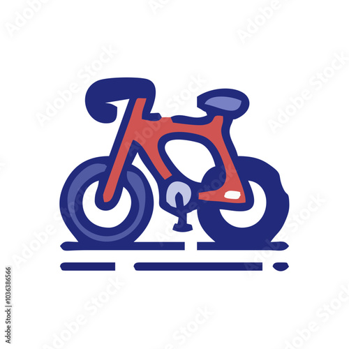 blue bicycle icon