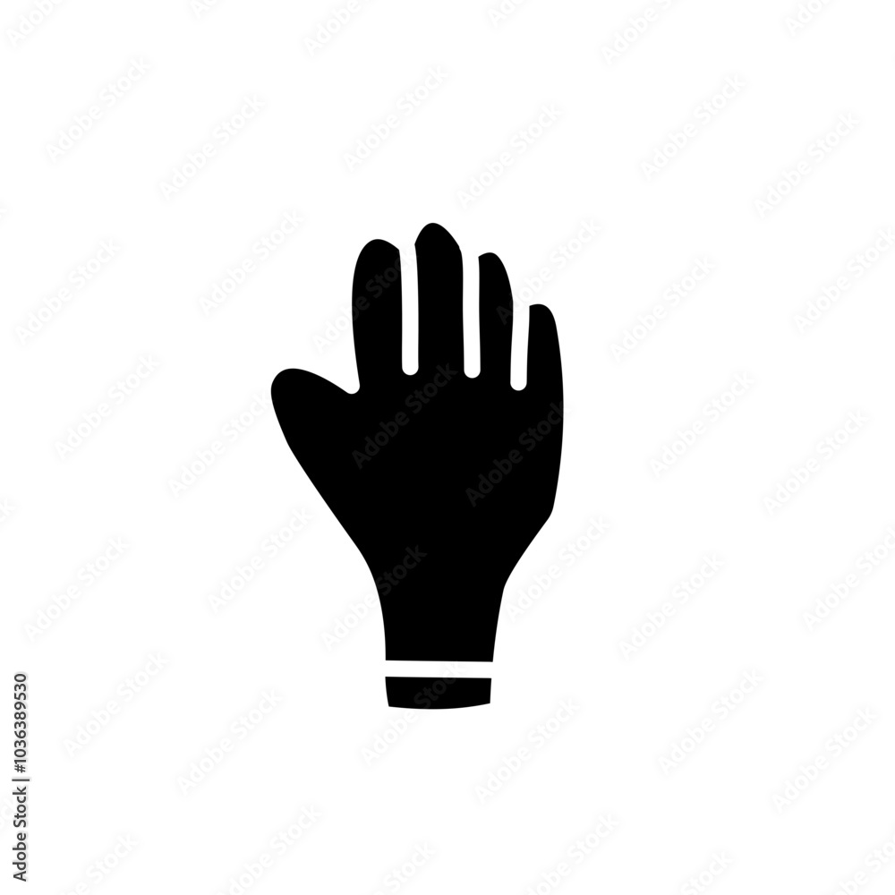 hand silhouette icon hand silhouette icon